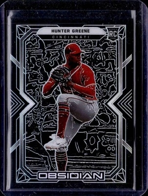 2022 Panini Chronicles #60 Hunter Greene Obsidian - Image 1 of 2