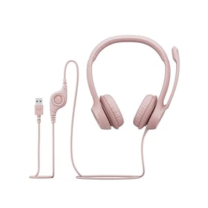 Logitech H390 Wired USB Headset, Stereo Headphones with Noise-Cancelling - Picture 1 of 28
