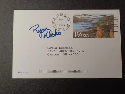 Postal del gobierno firmada por Ryan Klesko GPC - Bravos, Padres, Gigantes Foto 1 de 2