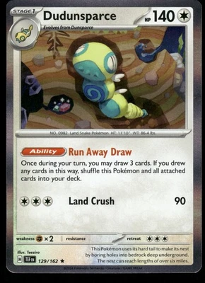 Dudunsparce 129/162 TEF SV05: Temporal Forces Holo NM - Image 1 of 2