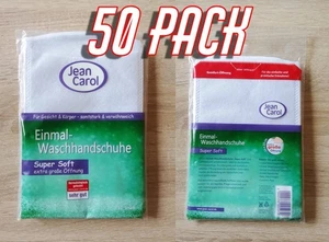 50 Pack - Jean Carol Einmal-Waschhandschuhe 50 x 12 = 600 St. - Bild 1 von 1