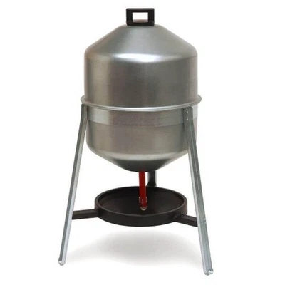 30 L Metall Automatische Geflügel Wasser Siphon Hühner Vorrats Tränke Verzinkt  - Bild 1 von 4