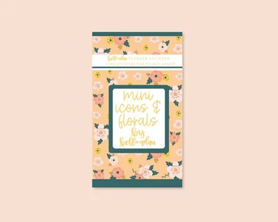 NEU! Kell Of A Plan Mini Icons & Blumen Stickerbuch - Bild 1 von 3