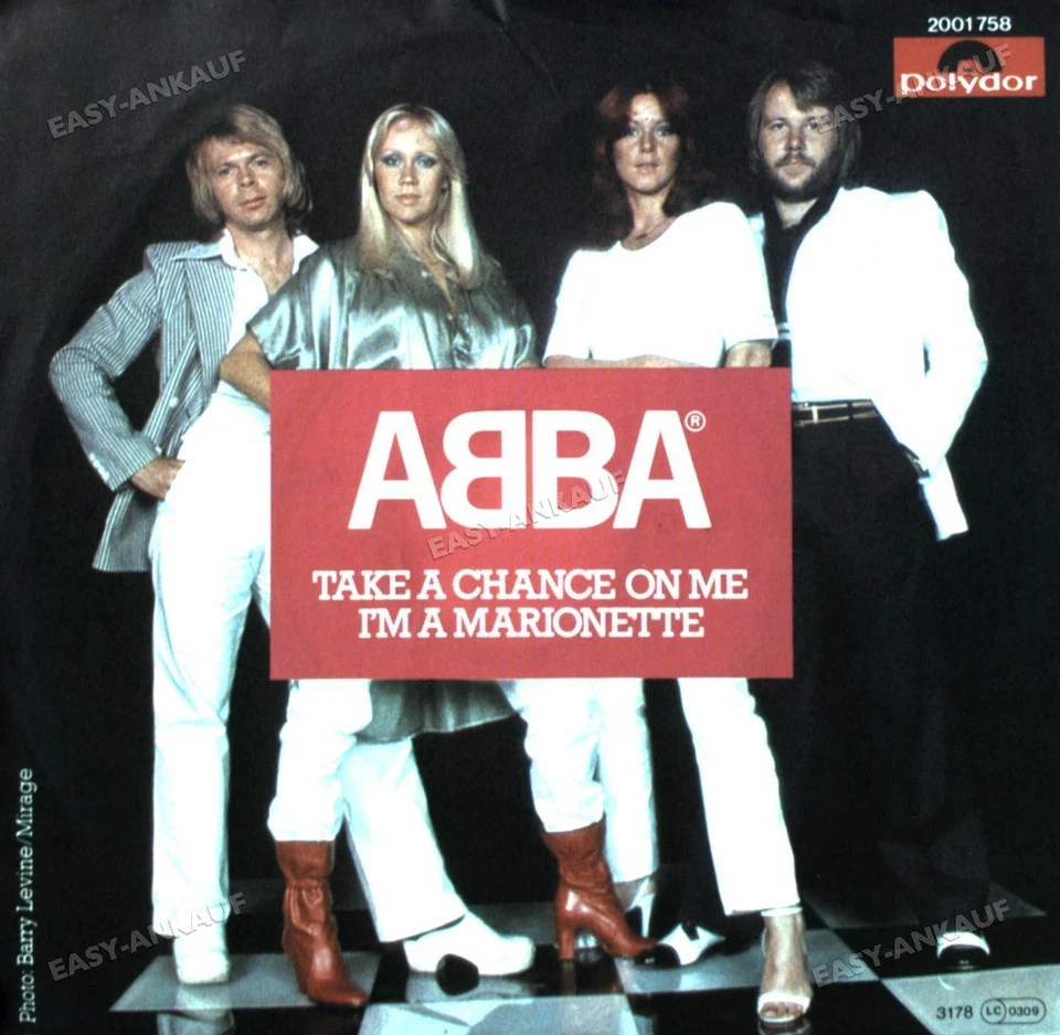 ABBA - Take A Chance On Me / I'm A Marionette 7in 1977 (VG/VG) . - Image 1 of 1