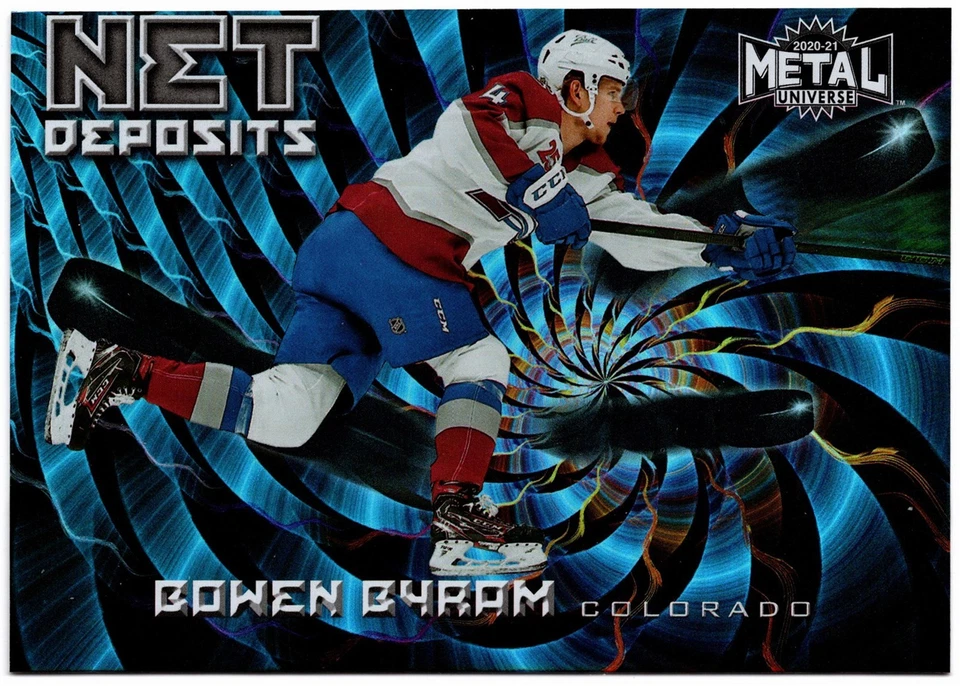 2020-21 Upper Deck Skybox Metal Universe Net Deposits BOWEN BYRAM ND-6 Avalanche - Image 1 of 1