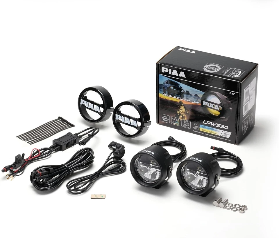 Lámpara retrofit LED PIAA blanca_6000K/amarilla_2500K 12V 20W 2 piezas DKW531 Foto 1 de 4