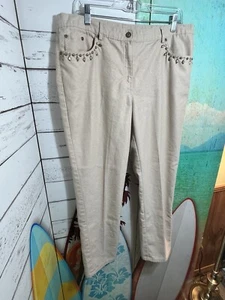 Ruby Red Woman's Pants. Size 12. Metallic Khaki.  28" Inseam.  - Picture 1 of 14