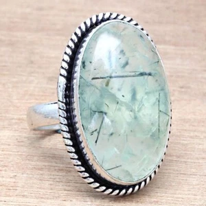 Prehnite Gemstone Handmade Silver Jewelry "8" - Picture 1 of 5