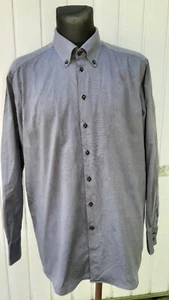 Pierre Cardin Men's Grey Formal Shirt Long Sleeve Size 45 XXL - Picture 1 of 6