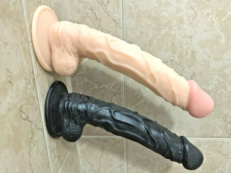 10-Inch-HUGE-Dildo-Realistic-Waterproof-Suction-Cup-Men-Penis-Female-Sex-Toy - Image 1 of 4