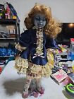 Creepy Hand Painted Porcelain Doll Disturbing Bloody Gore Scary Collectible