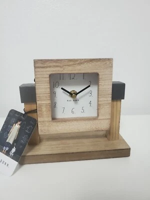 Rae Dunn Wooden clock - Image 1 of 4