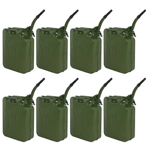 8pcs 20L 5 Gal NATO Jerry Can oline Can Metal  Tank Emergency Backup - Picture 1 of 9