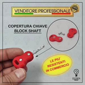 COPERTURA CHIAVE BLOCK SHAFT COVER TESTA RICAMBIO CHIAVE PORTACHIAVI IN PLASTICA