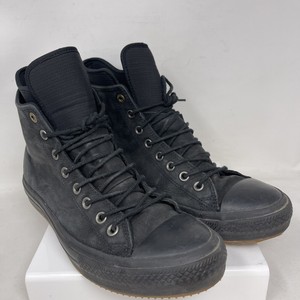 匡威皮革鞋面黑色男士休闲鞋 Ebay
