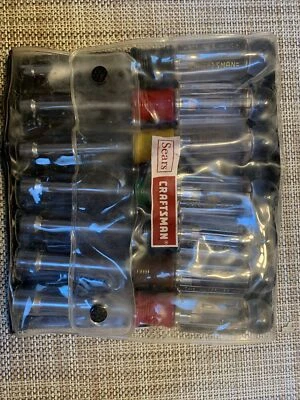 Sears Craftsman 7-Piece Hollow-Shank Nut Driver Set  3/16"-1/2" Made in USA Vtg - Image 1 of 2