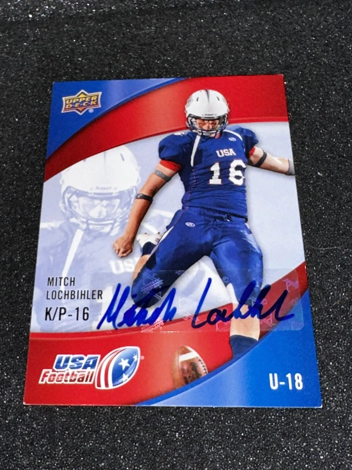 MITCH LOCHBIHLER 2013 Upper Deck USA Football #25 AUTO - Image 1 of 1