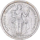 [#344282] Coin, FRENCH OCEANIA, 50 Centimes, 1949, Paris, MS, Aluminum, KM:1