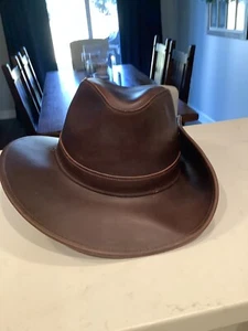Overland Leather Outback Hat Safari Xxl - Picture 1 of 14
