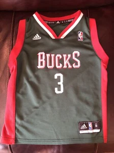 Milwaukee Bucks BRANDON JENNINGS NBA Jersey YOUTH KIDS BOYS Size Medium - Picture 1 of 10
