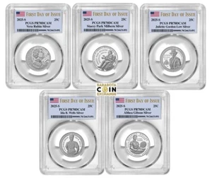 2025 S Silver Quarters Set 25C PCGS PR70DCAM First Day of Issue - Picture 1 of 2