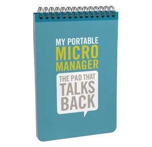 Knock Knock Portable Spiral Memo Pad, Micromanager Personality - Picture 1 of 3