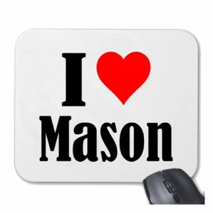 MOUSEPAD Mauspad I Love Mason Ich Liebe Mason - Bild 1 von 1
