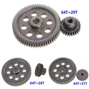 Engranaje diferencial de carril de metal 2 piezas motor 4T piñón engranajes para HSP 1/10 RC camión coche - Imagen 1 de 16