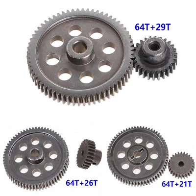 Engrenagem diferencial de metal 2 peças engrenagem 4T motor engrenagens de pinhão para HSP 1/10 carro caminhão controle remoto - Imagem 1 de 4