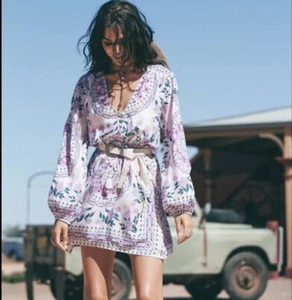 Spell & The Gypsy Dress Pandora Playdress Sz S Vintage Long Sleeve Boho Western - Picture 1 of 16