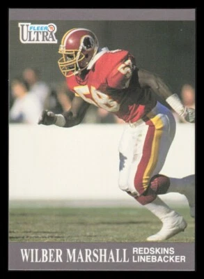 1991 Fleer Ultra Wilbur Marshall Football Card #273 Washington Redskins - Image 1 of 2