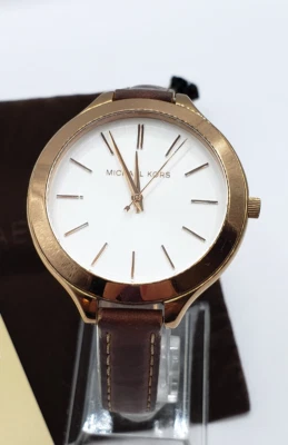 Reloj Michael Kors Mujer 42mm Runway Tono Oro Rosa Damas MK2284 Batería Nueva Foto 1 de 4