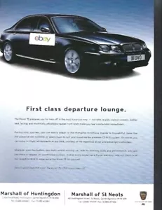 ROVER MOTOR COMPANY ENGLAND 2001 FIRST CLASS DEPARTURE LOUNGE ROVER 75 AD - Picture 1 of 1