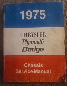 1975  Chrysler Plymouth Dodge Chassis Service Manual - Picture 1 of 3