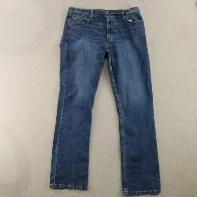 Member Mark Jeans Men's Size 36x32 Blue Dark Wash Straight Fit Nice Quality - Image 1 of 4