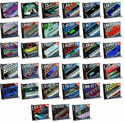 33 CDs AKAI Format Synthesizer  Sample Library CDs for professional use - Bild 1 von 4