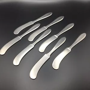 7 Vintage Butter Knives WMF Cromargan Germany SHADOWPOINT Fabulous Hallmarked - Picture 1 of 12