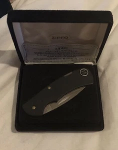 Zippo Knife Plain Black Design - Picture 1 of 1