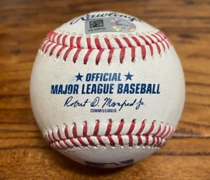 Cardinals v Giants Game Used Baseball 5/7/2022 Woodford to Joey Bart Hit Foul - Picture 1 of 5