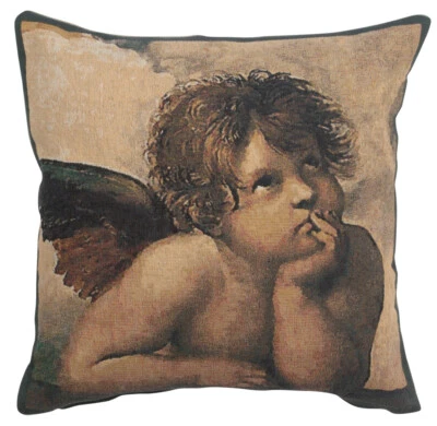 Divine Tapestry Cushion Covers with Angelic Raffael Touch New Arrival - Image 1 of 4