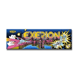 Exerion Premium Arcade Marquee Insert Reproduction Header Backlit Sign - Picture 1 of 1