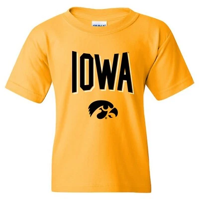 Camiseta Iowa Hawkeyes Statement Block, Team Color Juvenil - Dorada Foto 1 de 4