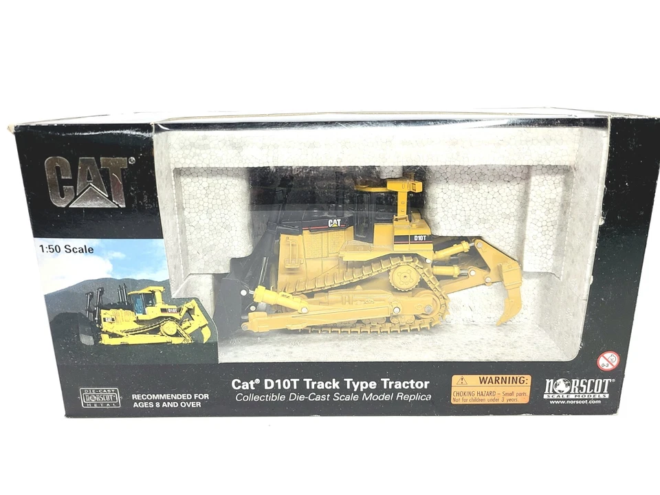 Norscot 55158 Caterpillar D10t Track-type Tractor With Metal Tracks