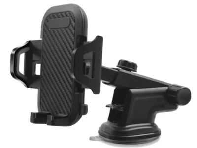  Universal Phone Mount Holder for Car Dashboard or Windshields - Dark Black - Image 1 of 4