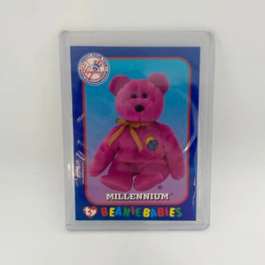 Tarjeta de oso milenario de los Yankees de Nueva York + Ty Beanie Babies con fecha 15 de agosto de 1999 a32 - Imagen 1 de 2