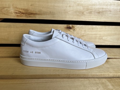 Scarpe Common Projects Sneaker Bianche Da Uomo Made in Italy Taglia 40 US 7 UK 6