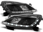 Headlights LED DRL Look for Opel CORSA D 06-Daylight Black LHD LPOP50-ED XINO