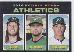2020 TOPPS HERITAGE...ATHLETICS...ROOKIE STARS...PUK/BROWN/LZARDO...CARD # 317 - Picture 1 of 1