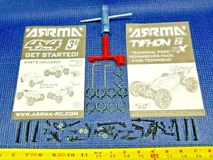 *NEW* ARRMA 3s BLX - MANUAL SCREWS & TOOLS NUTS HARDWARE TYPHON - Picture 1 of 5