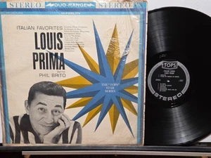 ITALIAN FAVORITES1963 LOUIS PRIMA WITH PHIL BRITO GOOD DECENT LP ON TOPS STEREO - Picture 1 of 2